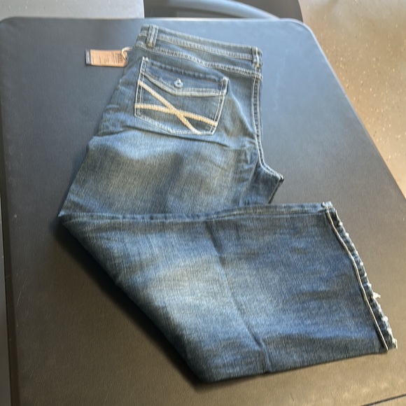 T.K Axel slim boot stretch jeans size 40 x 30 NWT - Picture 5 of 6